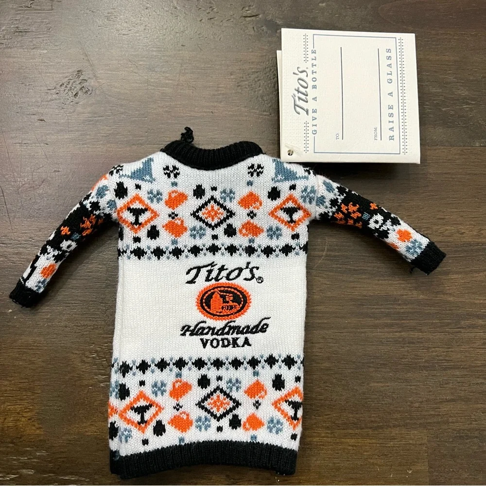 Tito's Handmade Vodka Sweater Bottle Cover